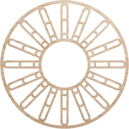 Ekena Millwork Hale Wood Fretwork Pierced Ceiling Medallion, Alder, 34"OD x 12 3/8"ID x 3/8"T CMWP34X34X0375HHAL